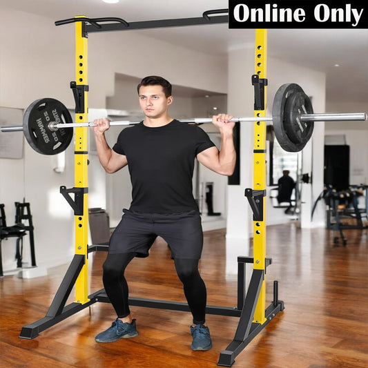 800LBS Heavy Duty Power Rack with Pull-Up Bar