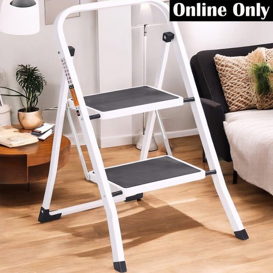 Steel Folding Step Ladder with Anti-Slip Pedal