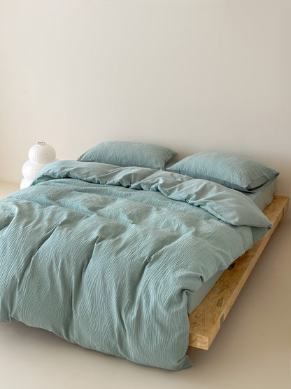 Solid Color 4-Piece Bedding Set - Futu With . . .