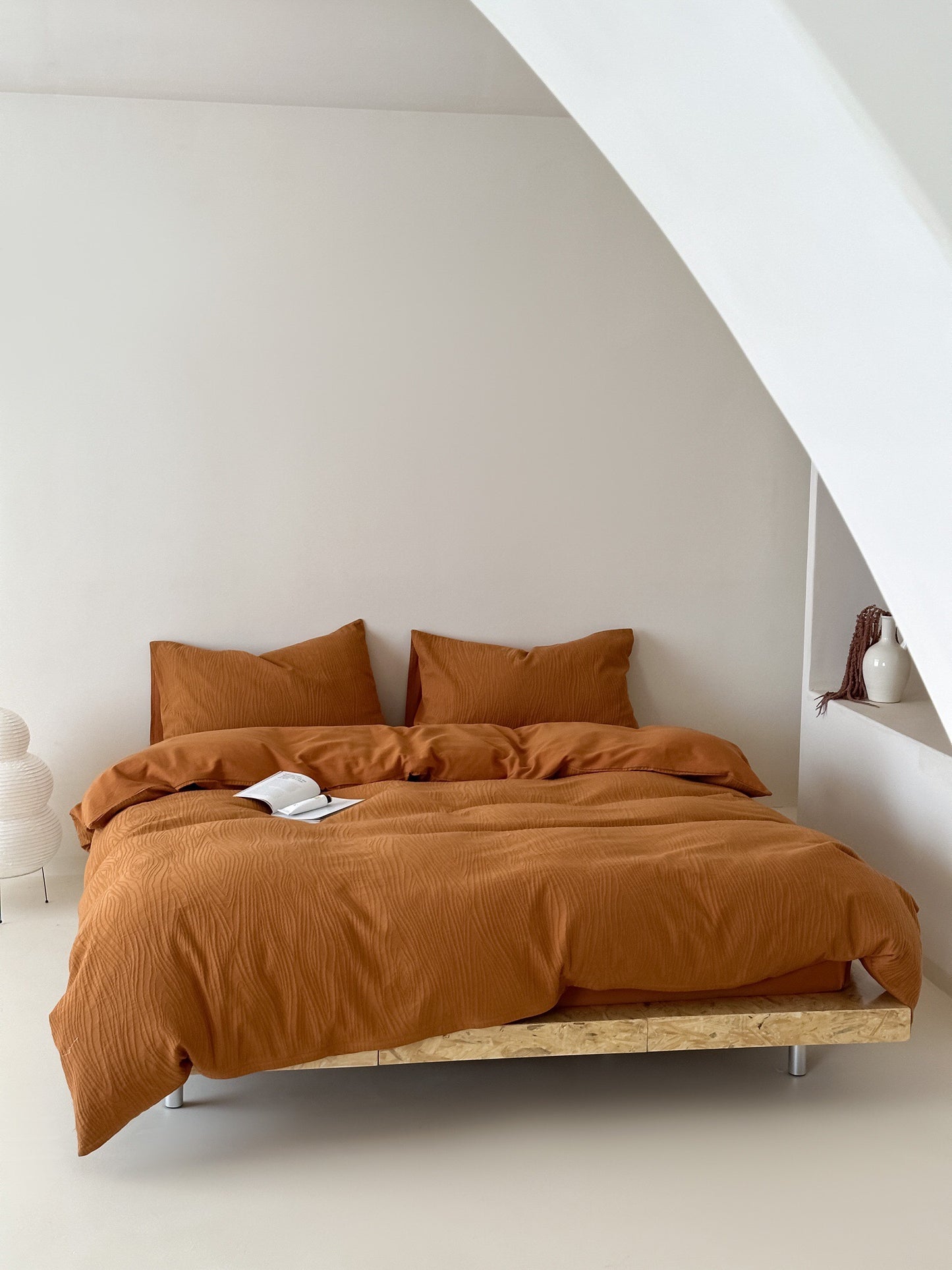 Solid Color 4-Piece Bedding Set - Futu With . . .