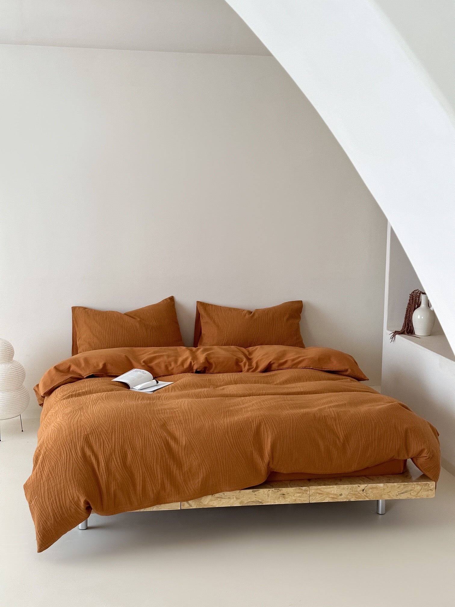 Solid Color 4-Piece Bedding Set - Futu With . . .