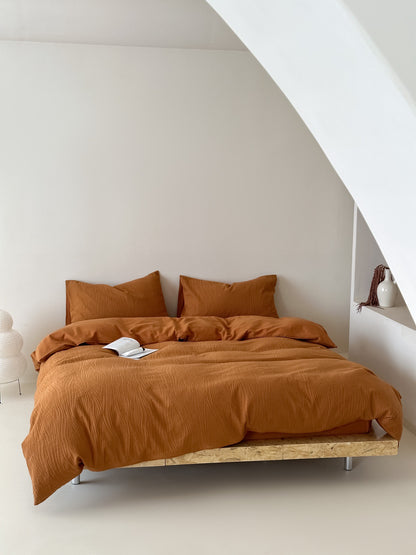Solid Color 4-Piece Bedding Set - Futu With . . .