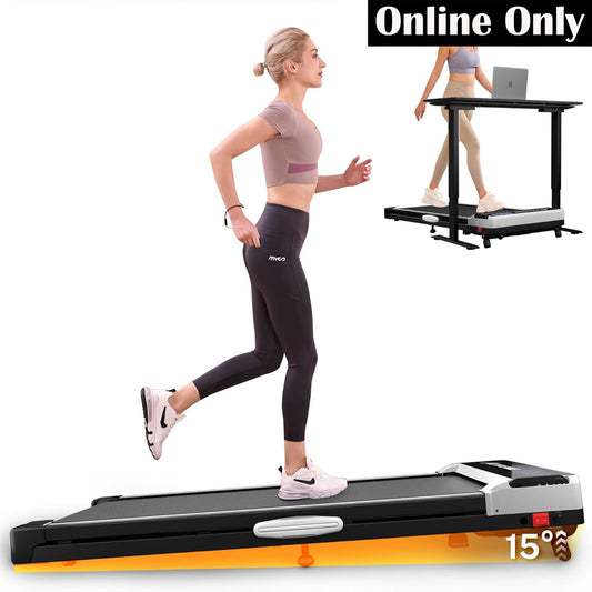 Incline Walking Pad Treadmill with Remote Control