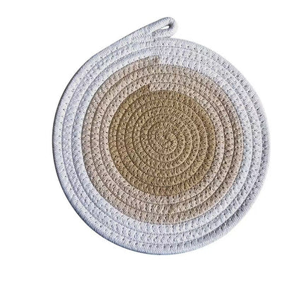 Two-Tone Cotton Rope Placemats - Futu With . . .