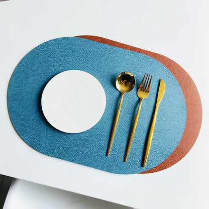 Dual-Color Oval Placemats - Futu With . . .