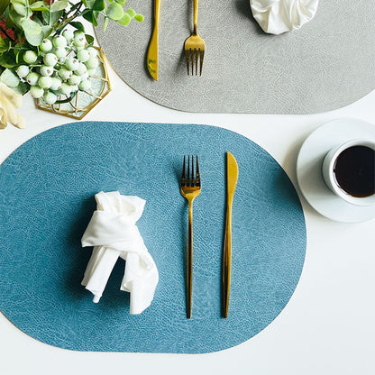 Dual-Color Oval Placemats - Futu With . . .