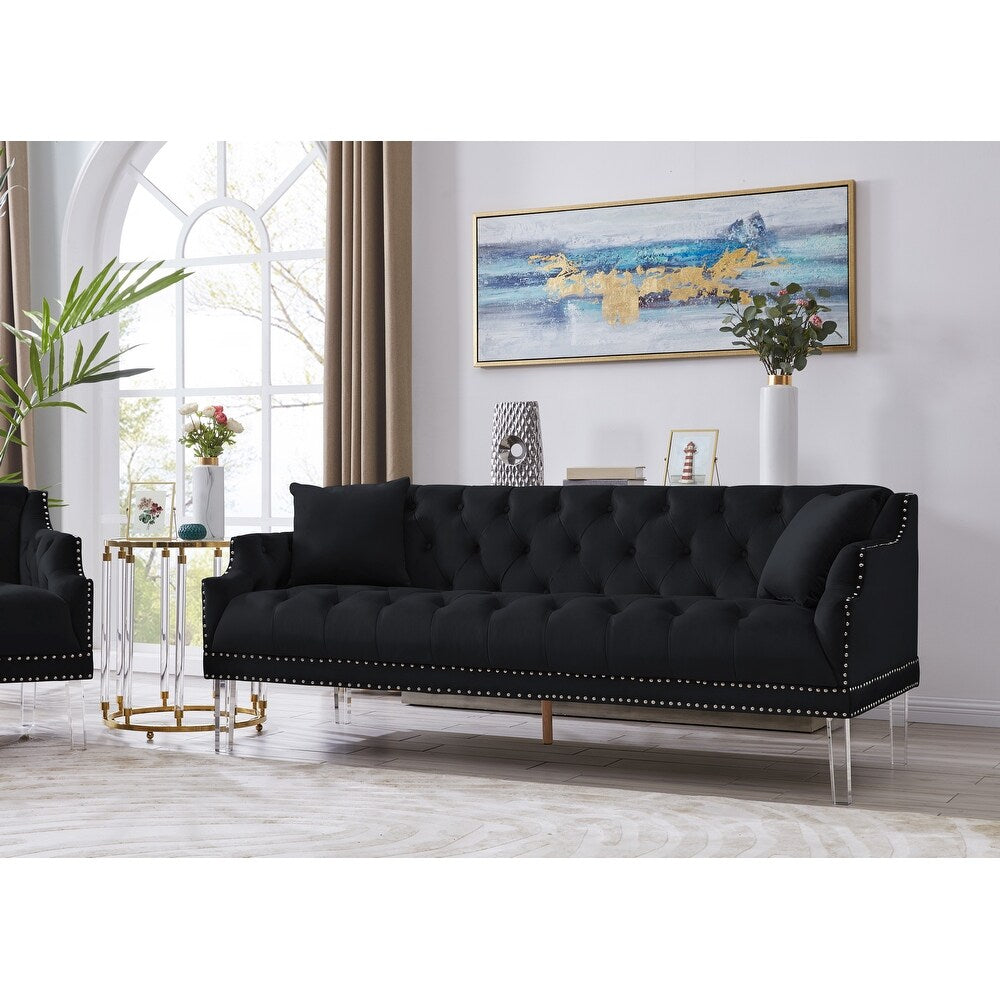 Eva Velvet Sofa