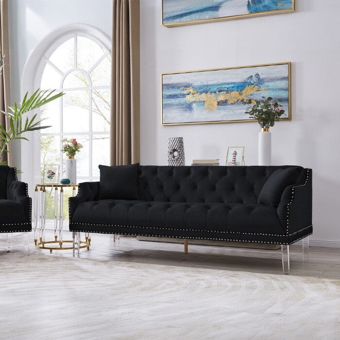 Eva Velvet Loveseat Sofa