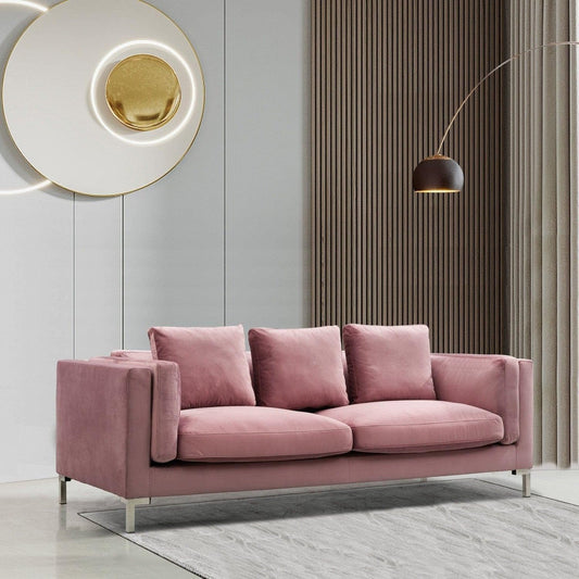 Everlie Velvet Sofa - Futu With . . .