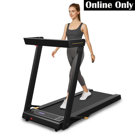 2-in-1 Folding Treadmill with Wide Belt