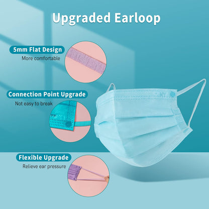 Multi-Color Face Masks - 50pc - Futu With . . .