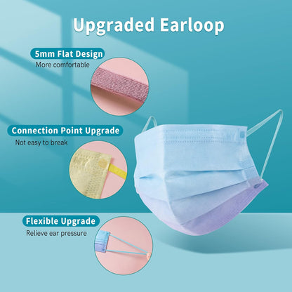 Purple Gradient Face Masks - 50pc - Futu With . . .