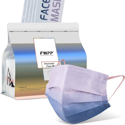 Purple Gradient Face Masks - 50pc - Futu With . . .