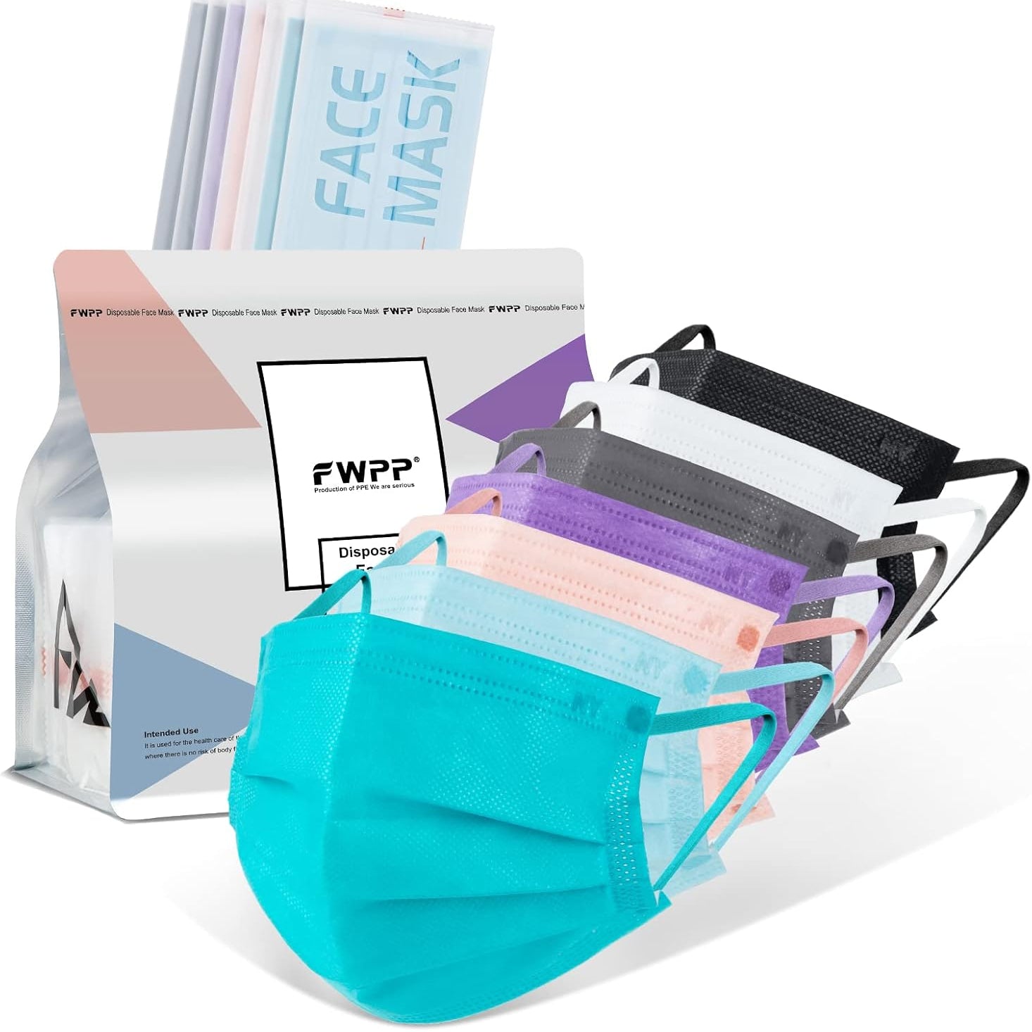 Multi-Color Face Masks - 50pc – Futu With