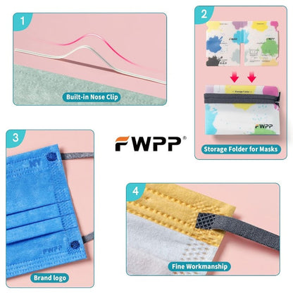 Purple Gradient Face Masks - 50pc - Futu With . . .