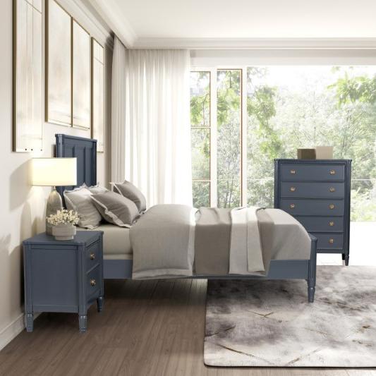 Almaria Bedroom Set - Navy