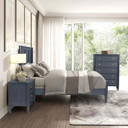 Almaria Bedroom Set - Navy