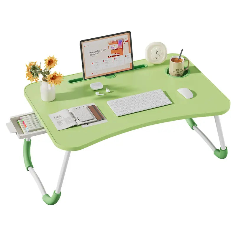 Foldable Lap Desk with Drawer – Laptop Bed Tray