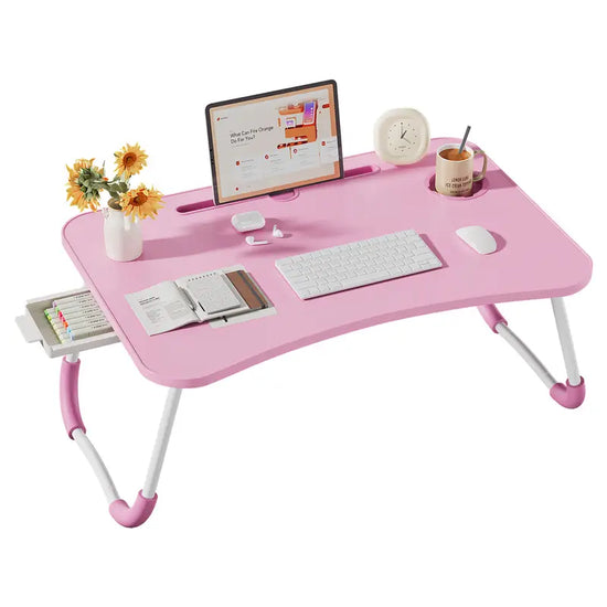 Foldable Lap Desk with Drawer – Laptop Bed Tray