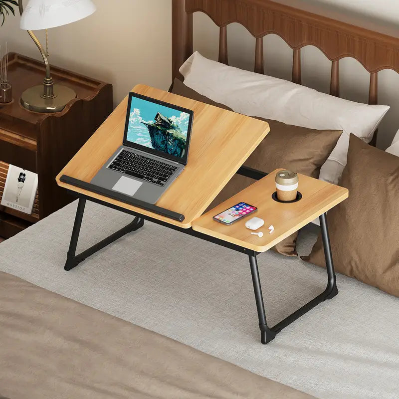 Foldable Lap Desk with Book Stand - Laptop Bed Tray