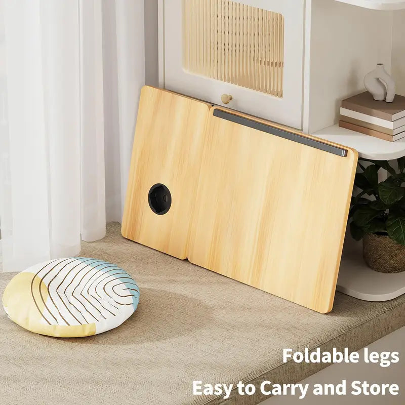 Foldable Lap Desk with Book Stand - Laptop Bed Tray
