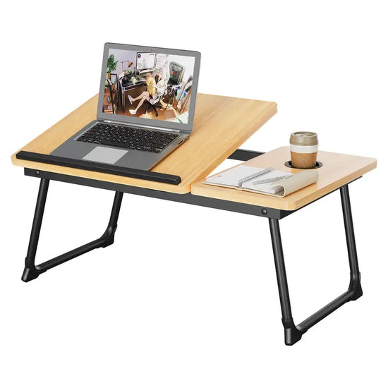 Foldable Lap Desk with Book Stand - Laptop Bed Tray