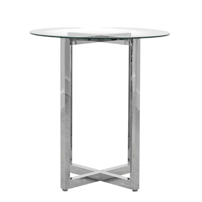 Amalio Glass Top Bar Table