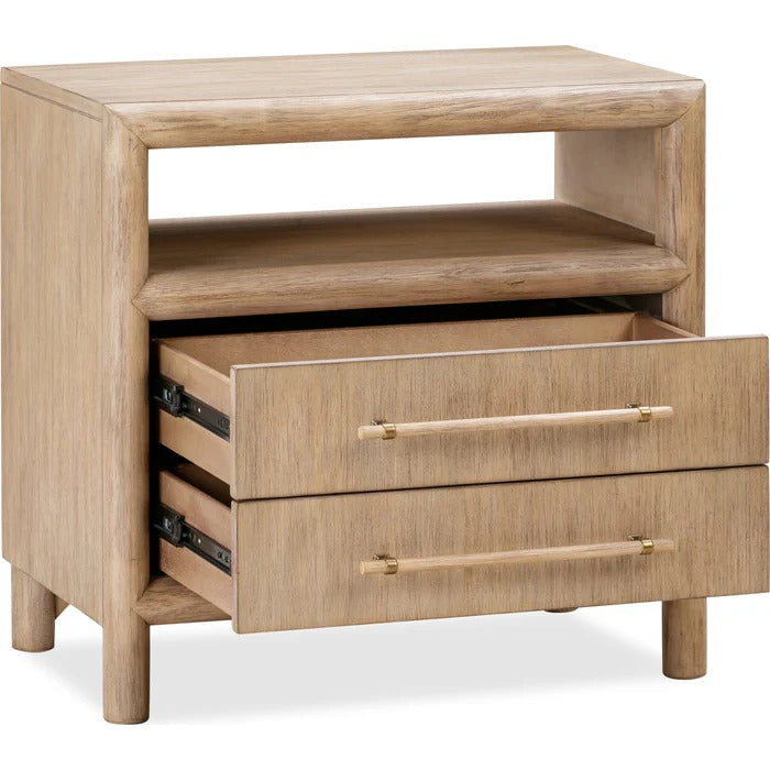 Dorset Two Drawer USB-charging Nightstand