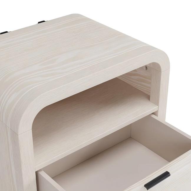 Drayke One Drawer One Shelf USB-Charging Nightstand