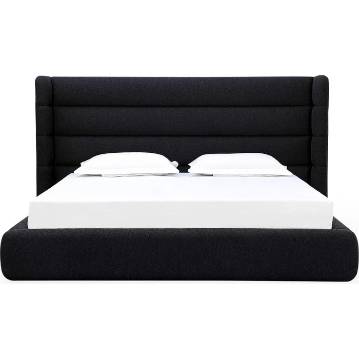 Franck Upholstered Wingback Platform Bed