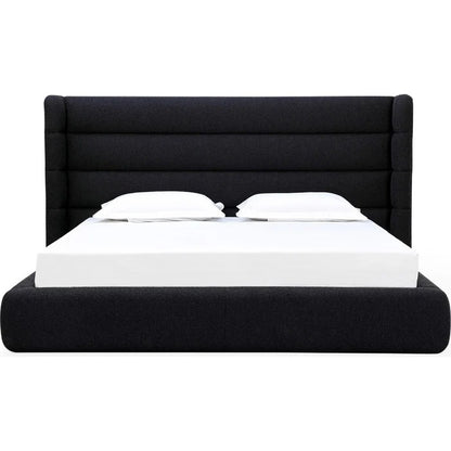 Franck Upholstered Wingback Platform Bed
