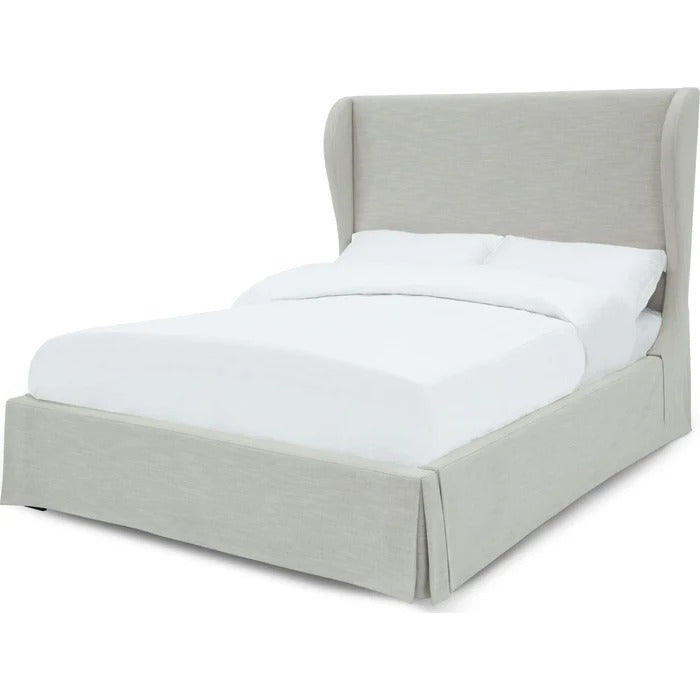 Heria Skirted Footboard Storage Panel Bed
