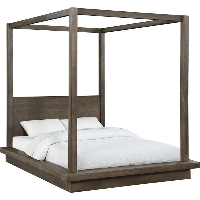 Melborn Wood Canopy Bed