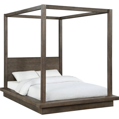 Melborn Wood Canopy Bed