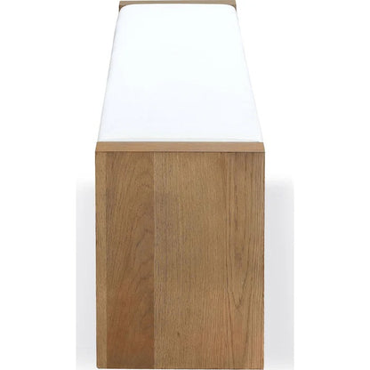 Ondine Slab Leg Upholstered Dining Bench