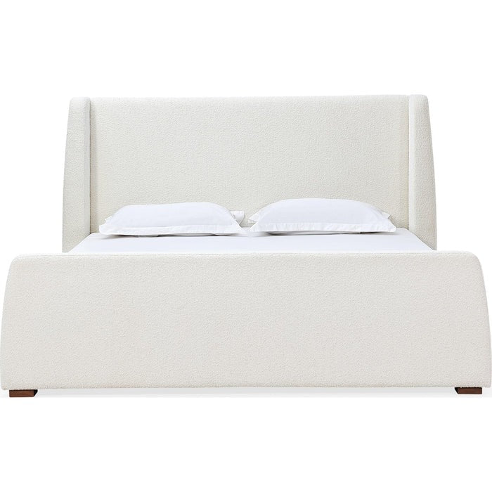 Preslon Upholstered Wingback Platform Bed