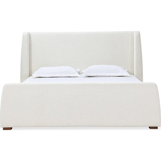 Preslon Upholstered Wingback Platform Bed