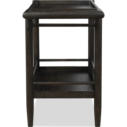 Rockford Two Shelf Rolling Bar Cart