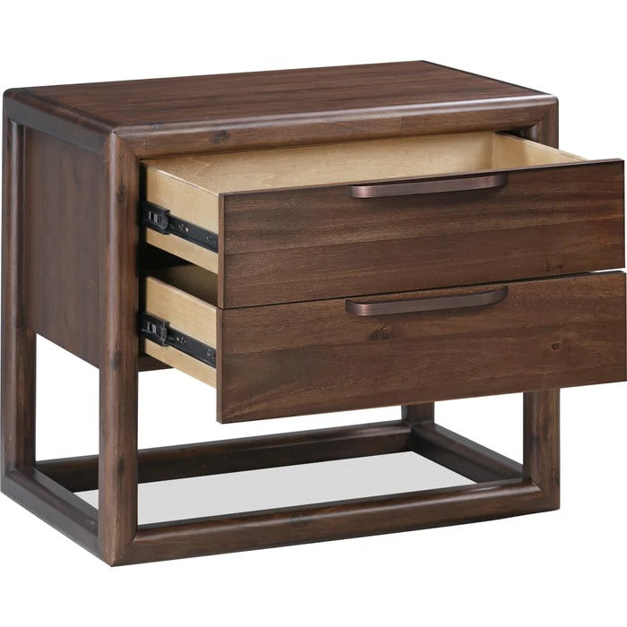 Sola Two Drawer USB-Charging Nightstand