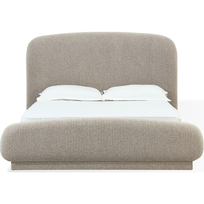 Tirinova Chenille Upholstered Platform Bed