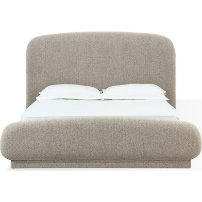 Tirinova Chenille Upholstered Platform Bed