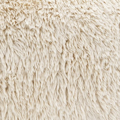Dawna Fluffy Loveseat - Beige