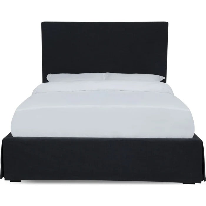 Chevian Upholstered Skirted Storage Panel Bed