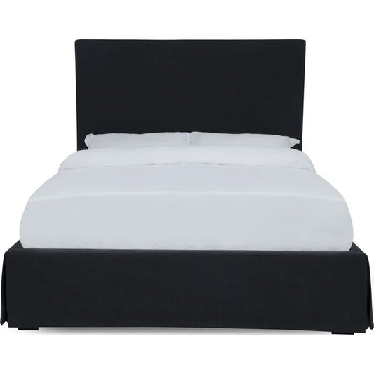 Chevian Upholstered Skirted Storage Panel Bed