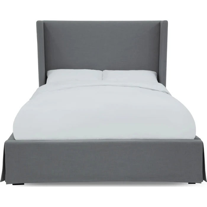 Crestelle Upholstered Skirted Panel Bed