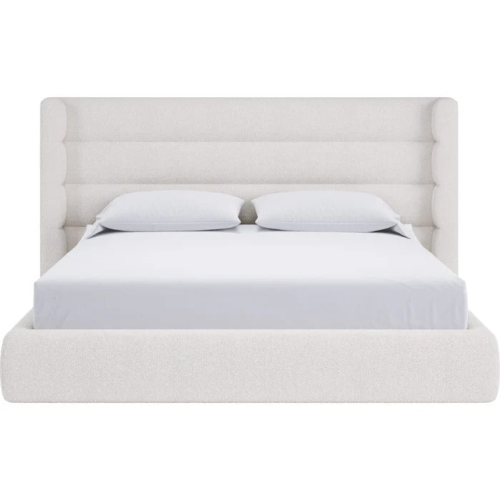 Franck Upholstered Wingback Platform Bed
