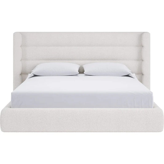 Franck Upholstered Wingback Platform Bed