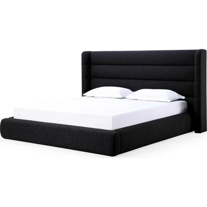 Franck Upholstered Wingback Platform Bed