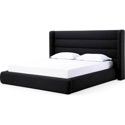 Franck Upholstered Wingback Platform Bed