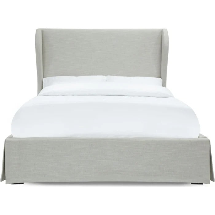 Heria Upholstered Skirted Panel Bed
